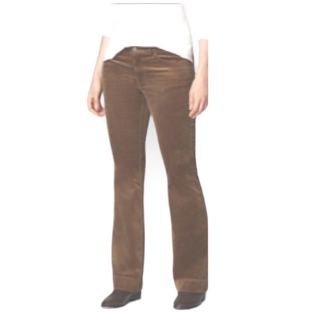 NWT J. Jill Stretchy Corduroy But Cut Pants -Tried and True Fit in Brown 10 P